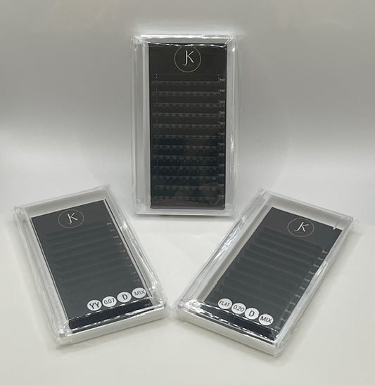 Flat Lashes 0.20 mixed tray D curl